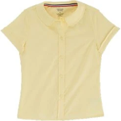 French Toast Toddlers / Girls Peter Pan Collar Blouse Sizes 2T - 20 Pink, Blue, Yellow, White