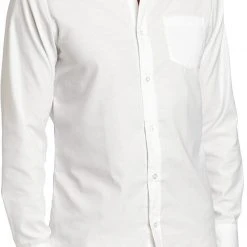 Lee Men's White Long Sleeve Oxford Shirt E9341 Sizes S To 3XL