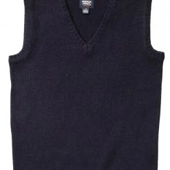 French Toast Mens Navy V-Neck Sleeveless Sweater Sizes Small & Medium