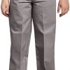 Dickies School Dickies Boys Silver Husky Pant KP0123 Flex Waist Flat Front Sizes 08H To 20H
