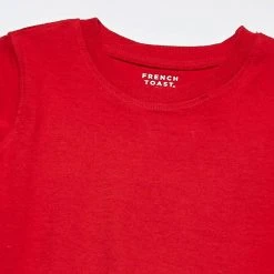 French Toast Unisex Red Short Sleeve Crewneck Tee LA9497 Sizes M - XL