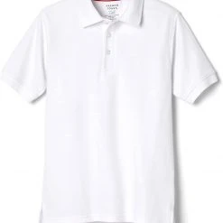 French Toast Mens Short Sleeve Pique Polo Shirt SA9084Y Size S To 3XL White, Light Blue, Black, Navy, Heather Gray, Gold, Royal Blue, Yellow