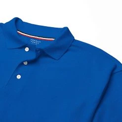 French Toast Men's Royal Blue Long Sleeve Pique Polo SA9085Y Sizes 2XL & 3XL