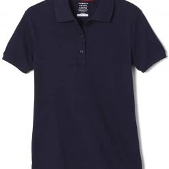 French Toast Juniors Navy Short Sleeve Stretch Pique Polo Shirt SA9403JL Sizes S To XL