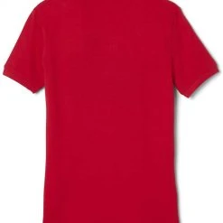 French Toast Juniors Red Short Sleeve Stretch Pique Polo Shirt SA9403JL Sizes S To XL Women/Junior