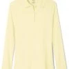 French Toast Girls Yellow Long Sleeve Interlock Polo SA9424 Sizes 12 - 20