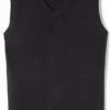 French Toast Big Kids Black V-Neck Sleeveless SweaterSizes M - XL Girls