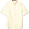 French Toast Mens Husky Yellow Short Sleeve Oxford Shirt SE9003H Sizes L, XL, 2XL