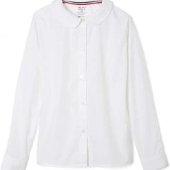 French Toast Girls White Long Sleeve Blouse Peter Pan Collar SE9321 Size 20