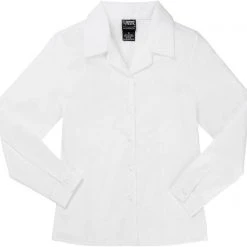 French Toast Girls White Long Sleeve Pointed Collar Blouse SE9325P Sizes 12 - 18