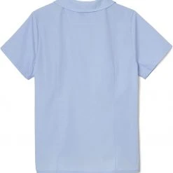 French Toast Girls Light Blue Short Sleeve Blouse Plus Size SE9383P Size 14 - 20