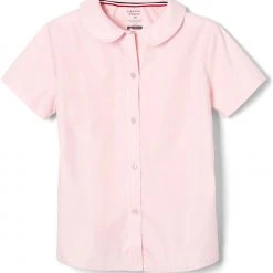 French Toast Girls Pink Short Sleeve Blouse Plus Size SE9383P Size 14 - 18