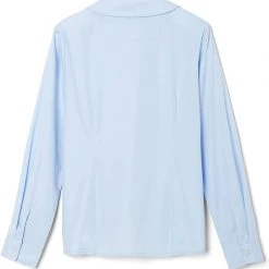 Women/Junior French Toast Juniors Light Blue Long Sleeve Peter Pan Blouse SE9384P Sizes 42 - 46