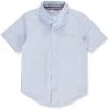 French Toast Boys Husky Light Blue Stretch Short Sleeve Oxford Shirt SE9395H Sizes 10 - 20