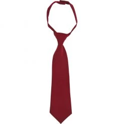 French Toast Kids Adjustable Solid Color Tie Sizes 4 - 20 Burgundy, Navy, Red, Black, Gray, Green, Khaki Girls