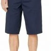 French Toast Mens Adjustable Waist Flat Front Shorts Khaki And Navy Size 32" - 38"