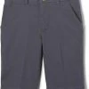 French Toast Boys Gray Flat Front Stretch Shorts SH9249 Sizes 5 To 20