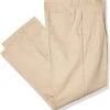 French Toast Men's Khaki Pleated School Pants SK9103Y Relaxed Fit Sizes 31 To 38
