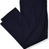 French Toast Men's Navy Pleated School Pants SK9103Y Relaxed Fit Sizes 31 To 38
