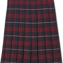 Girls Navy / Red Plaid Pleated Skirt SV9098-J1 French Toast Uniforms Sizes 16 - 20