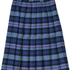 Juniors Blue / Red Plaid Pleated Skirt SV9098JL French Toast Uniforms Sizes 3 To 13 Women/Junior