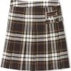 Girls Plus Size Brown Plaid Two Tab Scooter X9110P French Toast Uniforms Sizes 10.5 Plus - 20.5 Plus