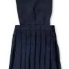 French Toast Toddlers V-Neck Pleated Jumper Sizes 2T - 4T Navy, Khaki, Gray