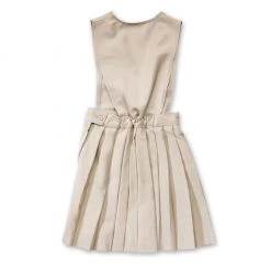 French Toast Toddlers V-Neck Pleated Jumper Sizes 2T - 4T Navy, Khaki, Gray