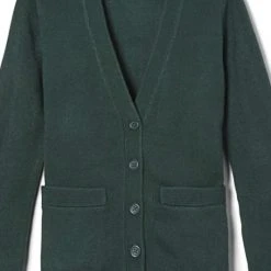 Girls French Toast Kids Anti-Pill V-Neck Cardigan Sweater X9000 Sizes XS - XXL Hunter Green, Navy, Burgundy, Black