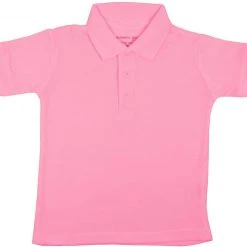 Authentic Galaxy Boys & Girls Pink Short Sleeve Pique Polo XB-PNK Sizes 4 - 14