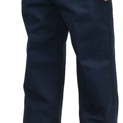 Jet Set Uniforms Boys Navy & Khaki Flat Front Pants XCF-100 Authentic Galaxy Uniforms Sizes 4 To 20