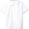 French Toast Womens Peter Pan Collar Blouse ES9320P Sizes 42 - 46 White, Light Blue, Pink, Yellow
