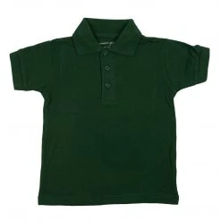 Galaxy Toddlers Unisex Short Sleeve Pique Polo Size 2T - 4T White, Burgundy, Light Blue, Hunter Green, Red, Navy, Purple, Yellow, Gold, Orange, Royal Blue