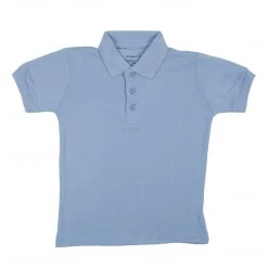 Galaxy Toddlers Unisex Short Sleeve Pique Polo Size 2T - 4T White, Burgundy, Light Blue, Hunter Green, Red, Navy, Purple, Yellow, Gold, Orange, Royal Blue