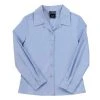 French Toast Juniors Lt Blue Long Sleeve Pointed Collar Blouse SE9325JL Sizes S-L Women/Junior