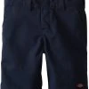 Dickies School Dickies Boys Navy Flat Front Flex Waist Short Xtra Pocket QR200-NVY Size 04 - 20