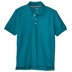 French Toast Boys & Girls Teal Short Sleeve Pique Polo Shirt SA9084 Sizes XS - XXL