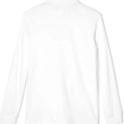 French Toast Boys White Long Sleeve Interlock Polo SA9087 Sizes 20/XL/2XL