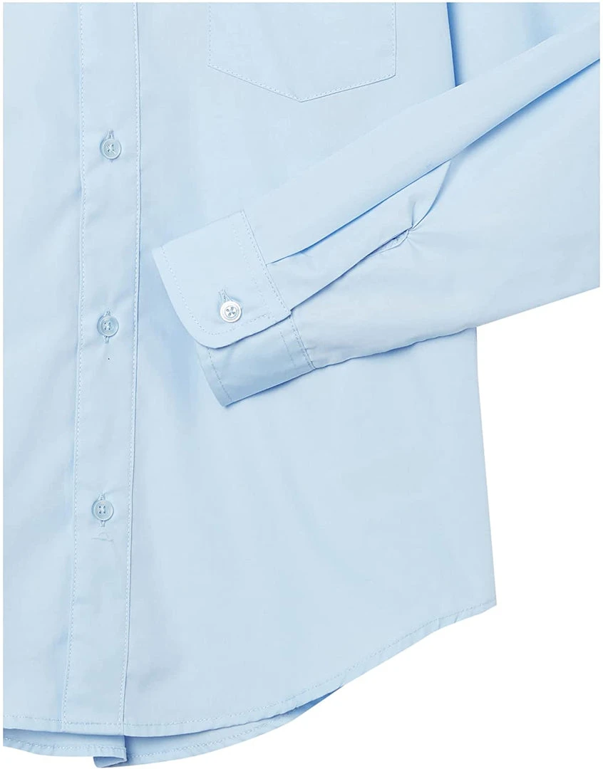 French Toast Mens Light Blue Husky Long Sleeve Dress Shirt SE9004YH Sizes L - 2XL