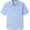 French Toast Mens Light Blue Broadcloth Shirt SE9005Y Sizes S To XL
