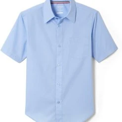 French Toast Mens Light Blue Broadcloth Shirt SE9005Y Sizes S To XL