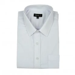Galaxy Men's White Short Sleeve Dress Shirt Button Down Sizes S To 2XL