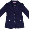 Girls French Toast Terry Dress Blazer SA9113-NVY Sizes 16 - 20